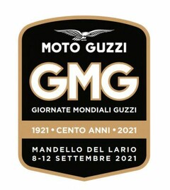 MOTO GUZZI GMG GIORNATE MONDIALI GUZZI 1921 - CENTO ANNI - 2021 MANDELLO DEL LARIO 8-12 SETTEMBRE 2021