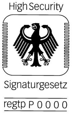 High Security Signaturgesetz regtp P 0000