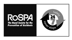 RoSPA the Royal Society for the Prevention of Accidents Safety 247 never stops