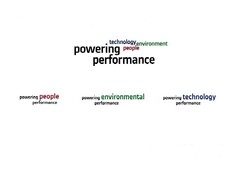 technology environment people powering performance powering people performance powering environmental performance powering technology performance