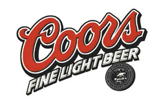 Coors FINE LIGHT BEER A TASTE BORN HIGH IN THE ROCKY MOUNTAINS