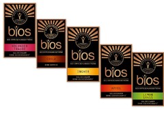 Bios Manufaktur -100% biologisch bios 
BIO ERFRISCHUNGSGETRÄNK HOLUNDER TRAUBE KALORIENARM OHNE ZUCKERZUSATZ*; BIO ERFRISCHUNGSGETRÄNK COOLA OHNE KOFFEIN; BIO ERFRISCHUNGSGETRÄNK INGWER KALORIENARM OHNE ZUCKERZUSATZ*; BIO ERFRISCHUNGSGETRÄNK APFEL K