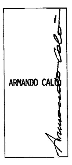 ARMANDO CALO' Armando Calò