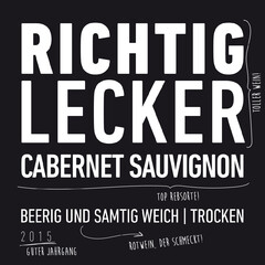 RICHTIG LECKER CABERNET SAUVIGNON TOLLER WEIN! TOP REBSORTE! BEERIG UND SAMTIG WEICH TROCKEN 2015 GUTER JAHRGANG ROTWEIN, DER SCHMECKT!