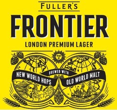 FULLER'S FRONTIER LONDON PREMIUM LAGER BREWED WITH NEW WORLD HOPS OLD WORLD MALT