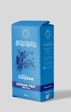 GORAN-TEE SINDBAD 100% Ceylon GORAN-TEE Blatt-Tee 500 g