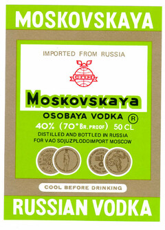 MOSKOVSKAYA RUSSIAN VODKA