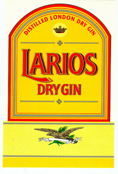 LARIOS DRY GIN DISTILLED LONDON DRY GIN