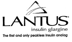 LANTUS insulin glargine The first and only peakless insulin analog