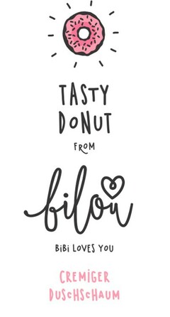 TASTY DONUT from bilou BIBI LOVES YOU CREMIGER DUSCHSCHAUM