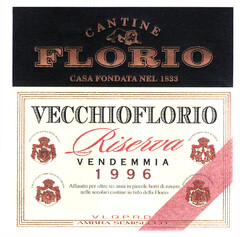 VECCHIOFLORIO Riserva VENDEMMIA 1996 CANTINE FLORIO CASA FONDATA NEL 1833