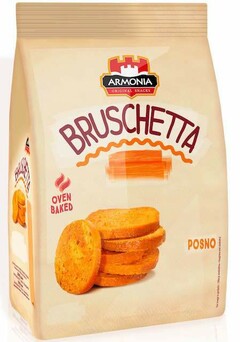 ARMONIA BRUSCHETTA ORIGINAL SNACKS  OVEN BAKED POSNO