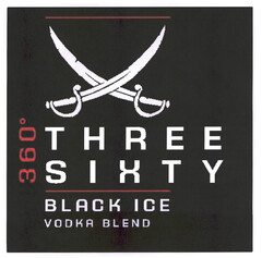 THREE SIXTY BLACK ICE VODKA BLEND