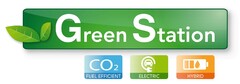 GREEN STATION, CO2 FUEL EFFICIENT, ELECTRIC, HYBRID.