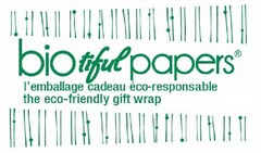 BIOtiful PAPERS l'emballage cadeau éco-responsable the eco-friendly gift wrap
