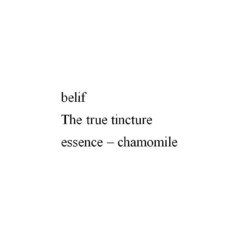 BELIF THE TRUE TINCTURE ESSENCE - CHAMOMILE