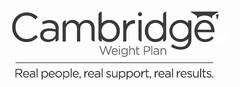 CAMBRIDGE WEIGHT PLAN 
REAL PEOPLE, REAL SUPPORT, REAL RESULTS.