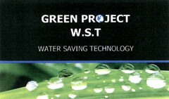 GREEN PROJECT W.S.T. WATER SAVING TECHNOLOGY