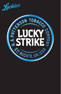 LUCKY STRIKE R.A. PATTERSON TOBACCO COMPANY EST. RICH'D. VA. USA