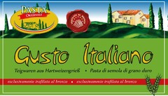 PASTA ORIGINALE TRAFILATA AL BRONZO Gusto Italiano Teigwaren aus Hartweizengrieß Past di semola di grano duro esclusivamente trafilata al bronzo esclusivamente trafilata al bronzo