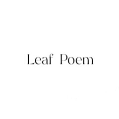 Leaf Poem