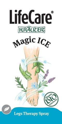 LifeCare KRAUTER Magic ICE Organic BIO ingredients Legs Therapy Spray