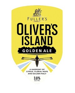 GRIFFIN BREWERY FULLER'S CHISWICK OLIVER'S ISLAND GOLDEN ALE A HARMONY OF CITRUS, FLORAL HOPS AND GOLDEN MALT 3.8% ALC. VOL