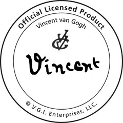 Official Licensed Product Vincent van Gogh VVC Vincent V.G.I. Enterprises, LLC.