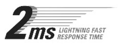 2 ms LIGHTNING FAST RESPONSE TIME