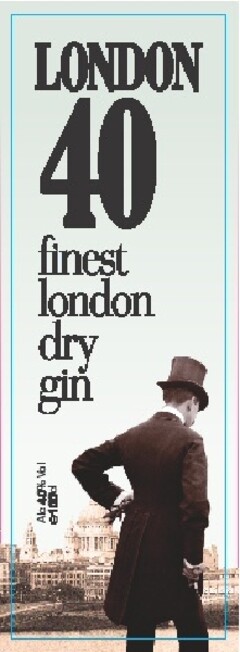 LONDON 40 finest london dry gin