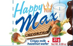 Happy FLIS Max Crispy milk hazelnut wafer