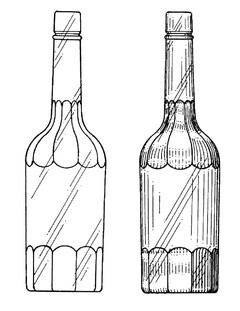 The mark consists of a bottle container for the goods. The bottle container includes multiple flattened areas contiguously positioned around the bottom periphery of the bottle container. The bottle container further includes a plurality of flattened areas arising from the upper portion of the wide generally cylindrical portion of the bottle into the neck area of the bottle container.