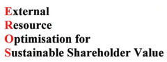 External Resource Optimisation for Sustainable Shareholder Value