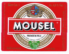 MOUSEL PREMIUM PILS ANNO 1511 GRAND-DUCHE DE LUXEMBOURG