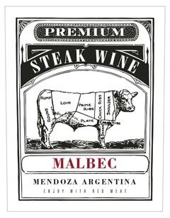 PREMIUM STEAK WINE MALBEC MENDOZA ARGENTINA ENJOY WITH RED MEAT