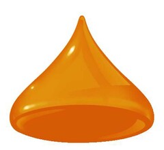 The mark consists of a two dimensional conical configuration coloured orange and shaded to look as though it is three dimensional.