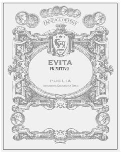 Evita, primitivo, Produce of Italy, Puglia, Indicazione geografica tipica