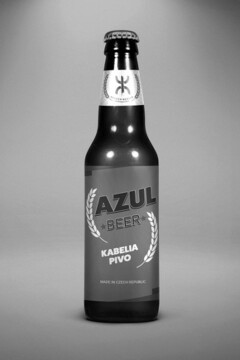 AZUL BEER KABELIA PIVO MADE IN CZECH REPUBLIC