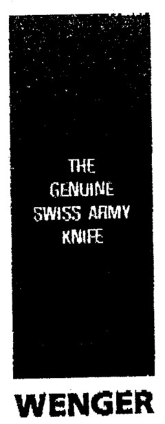 WENGER THE GENUINE SWISS ARMY KNIFE