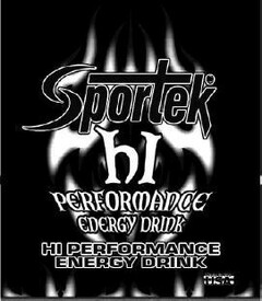 Sportek hI PERFORMANCE ENERGY DRINK HI PERFORMANCE ENERGY DRINK