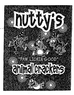 nutty's "PAW LICKIN GOOD" animal crackers