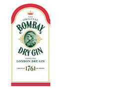 THE ORIGINAL BOMBAY DRY GIN DISTILLED LONDON DRY GIN ORIGINAL 1761 GIN RECIPE