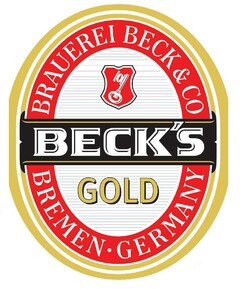 BECK'S GOLD BRAUEREI BECK & CO BREMEN - GERMANY