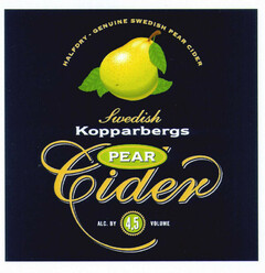 Kopparbergs PEAR Cider