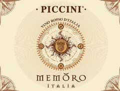 MEMORO ITALIA  PICCINI VINO ROSSO D'ITALIA