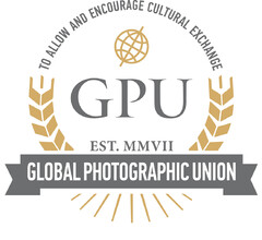 TO ALLOW AND ENCOURAGE CULTURAL EXCHANGE GPU EST. MMVII GLOBAL PHOTOGRAPHIC UNION