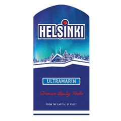 HELSINKI ULTRAMARIN Premium Quality Vodka FROM THE CAPITAL OF FROST