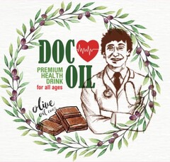 DOC OIL PREMIUM HEALTH DRINK FOR ALL AGES OLIVE OIL 100%