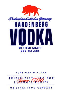 HARDENBERG VODKA MIT DER KRAFT DES KEILERS