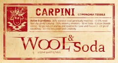CARPINI COMPAGNIA TESSILE WOOL & SODA ORIGINAL SPARKLING FABRIC